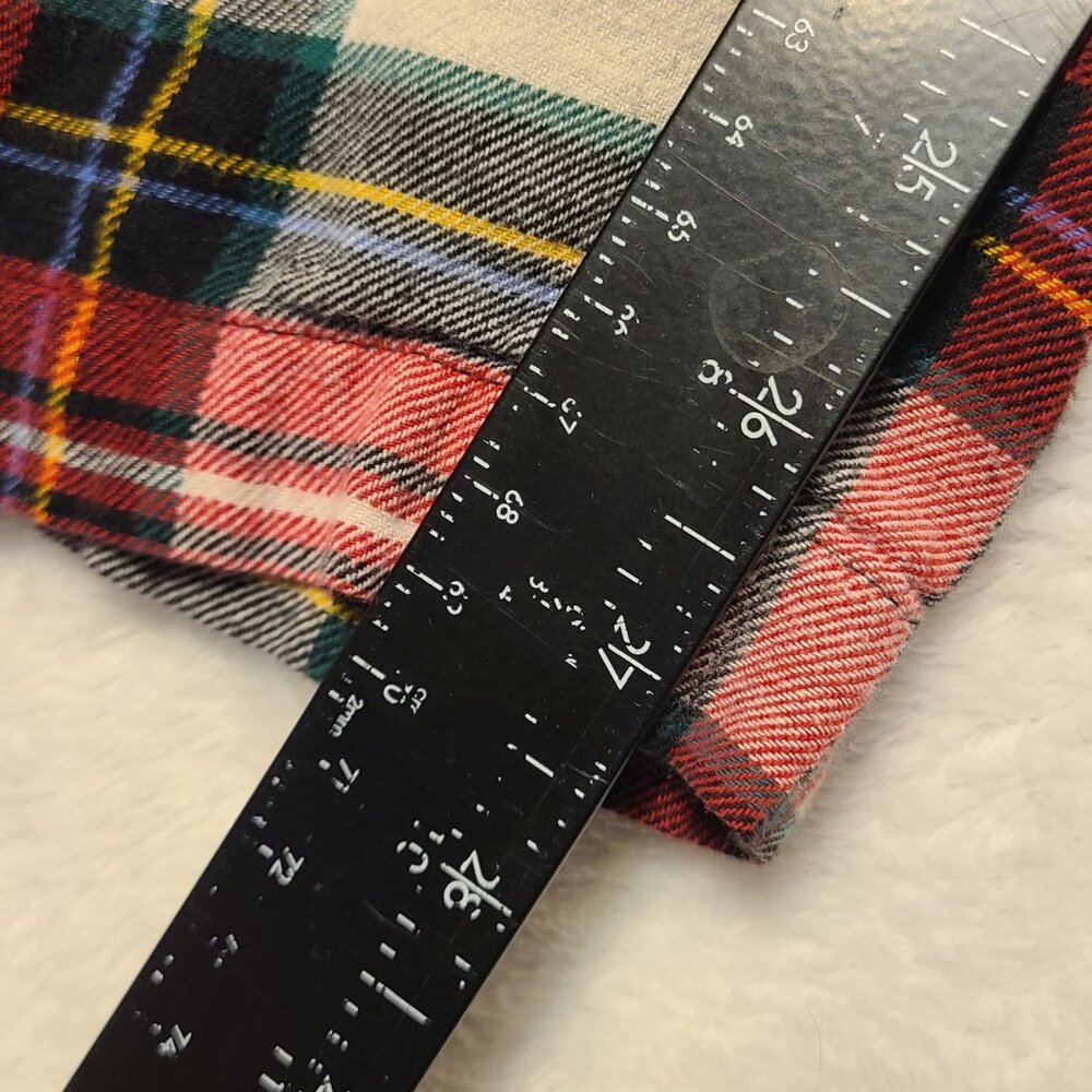 Old Navy Mens Red Plaid Flannel Pajama Pants XL Elastic Waist - Picture 10 of 11